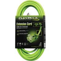 Flexzilla&reg; Pro Industrial Extension Cord, All-Weather, SJTW, 14/3 AWG, 15 A, 25' Southpoint Industrial Supply