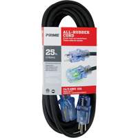 All-Rubber Extension Cord, Outdoor, SJOOW, 14/3 AWG, 15 A, 25' Southpoint Industrial Supply