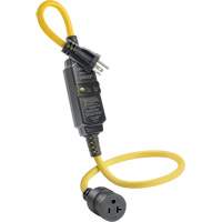 GFCI Cord Set with Automatic Reset, 120 V, 20 A, 3' Cord Southpoint Industrial Supply