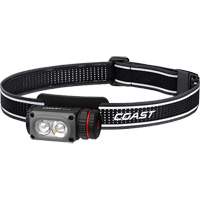 Lampe frontale COAST WPH10R &agrave; deux couleurs avec aimant et agrafe, DEL, 500 lumens, 3,25 hres de fonctionnement, piles Rechargeable Southpoint Industrial Supply