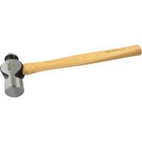 Ball Pein Hammer, 48 oz. Head Weight, Plain Face, Wood Handle Southpoint Industrial Supply