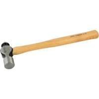 Ball Pein Hammer, 24 oz. Head Weight, Plain Face, Wood Handle Southpoint Industrial Supply
